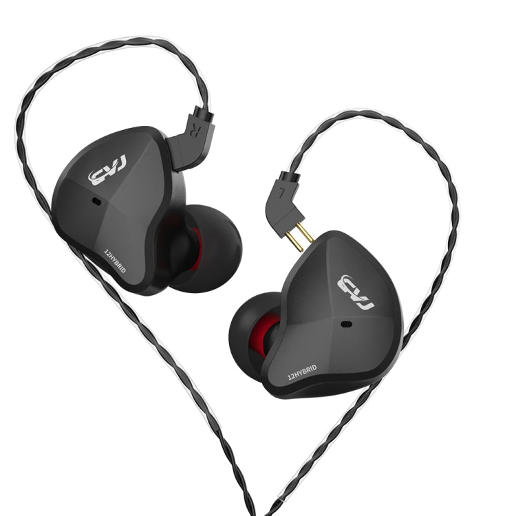 Écouteurs intra-auriculaires dynamiques filaires Hi-Fi CVJ-CSN à double circuit magnétique, avec ou sans micro
